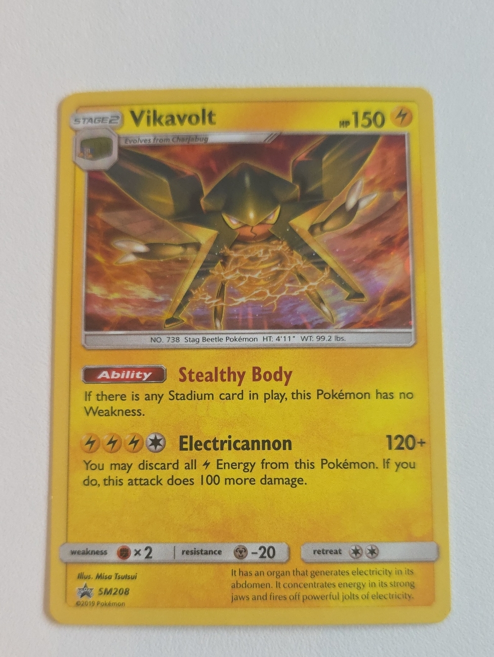 Pokemon Vikavolt Trading Card